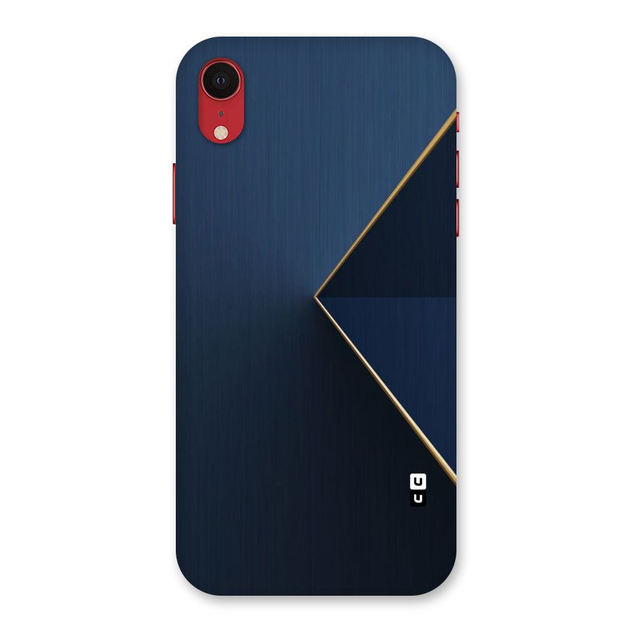 Golden Blue Triangle Back Case for iPhone XR