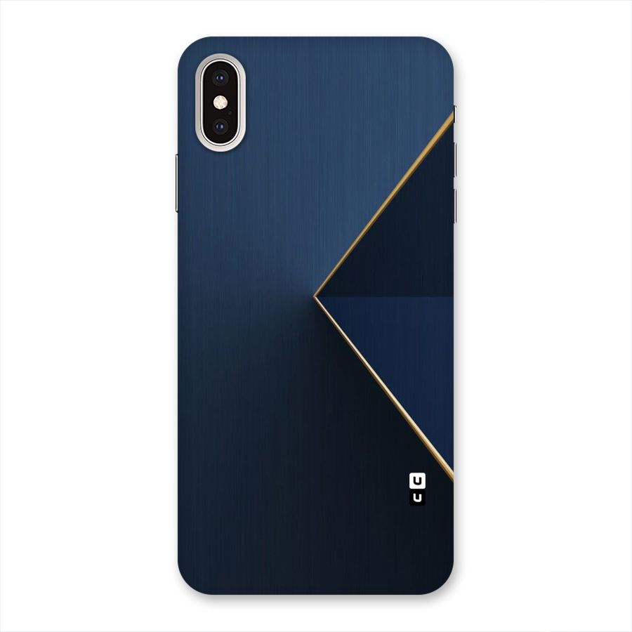 Golden Blue Triangle Back Case for iPhone XS Max