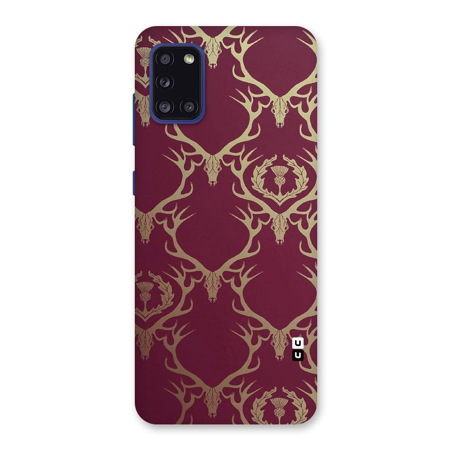 Golden Bull Design Back Case for Galaxy A31