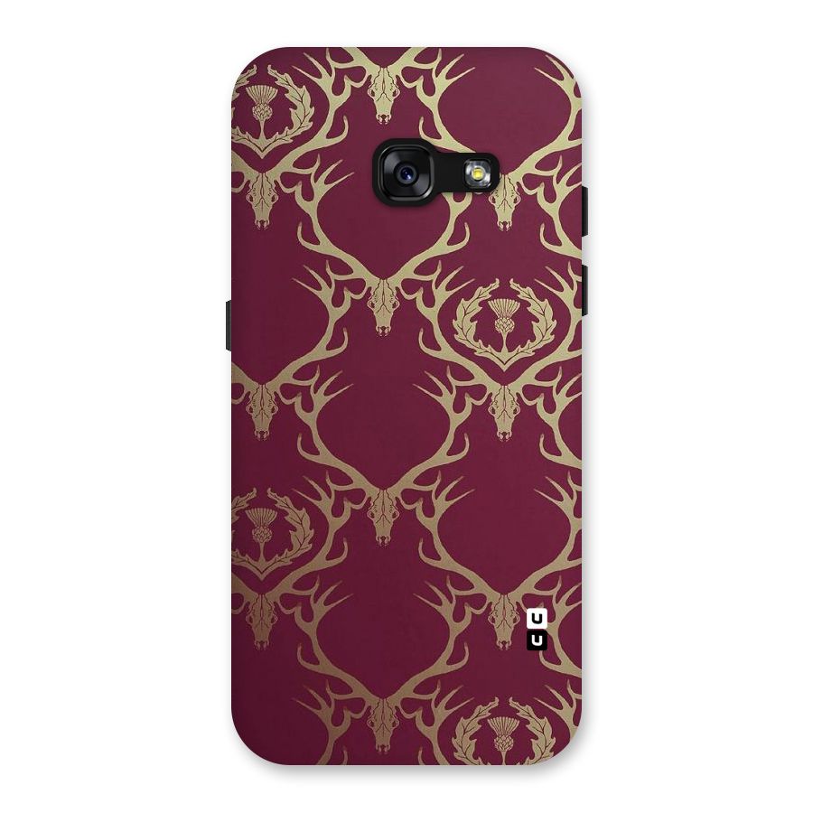Golden Bull Design Back Case for Galaxy A3 (2017)