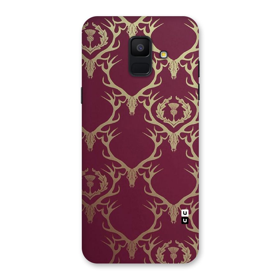 Golden Bull Design Back Case for Galaxy A6 (2018)