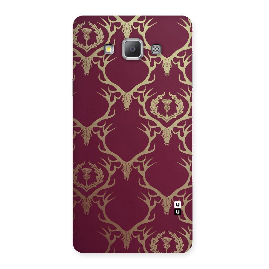 Golden Bull Design Back Case for Galaxy A7