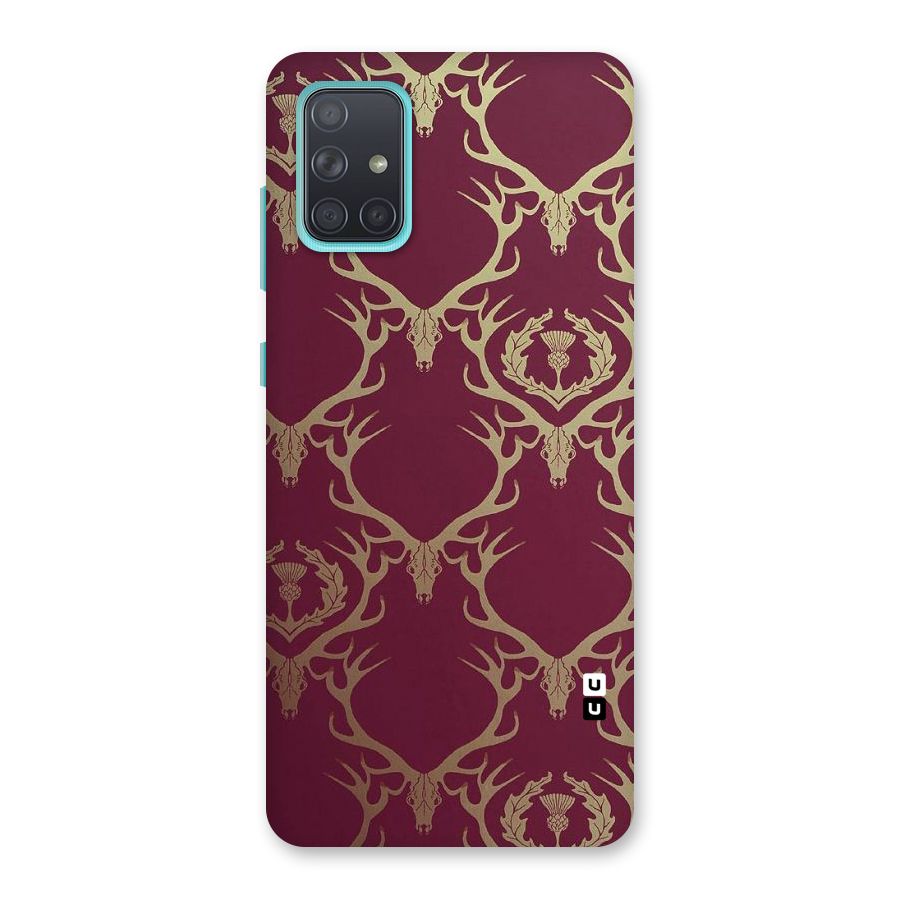 Golden Bull Design Back Case for Galaxy A71