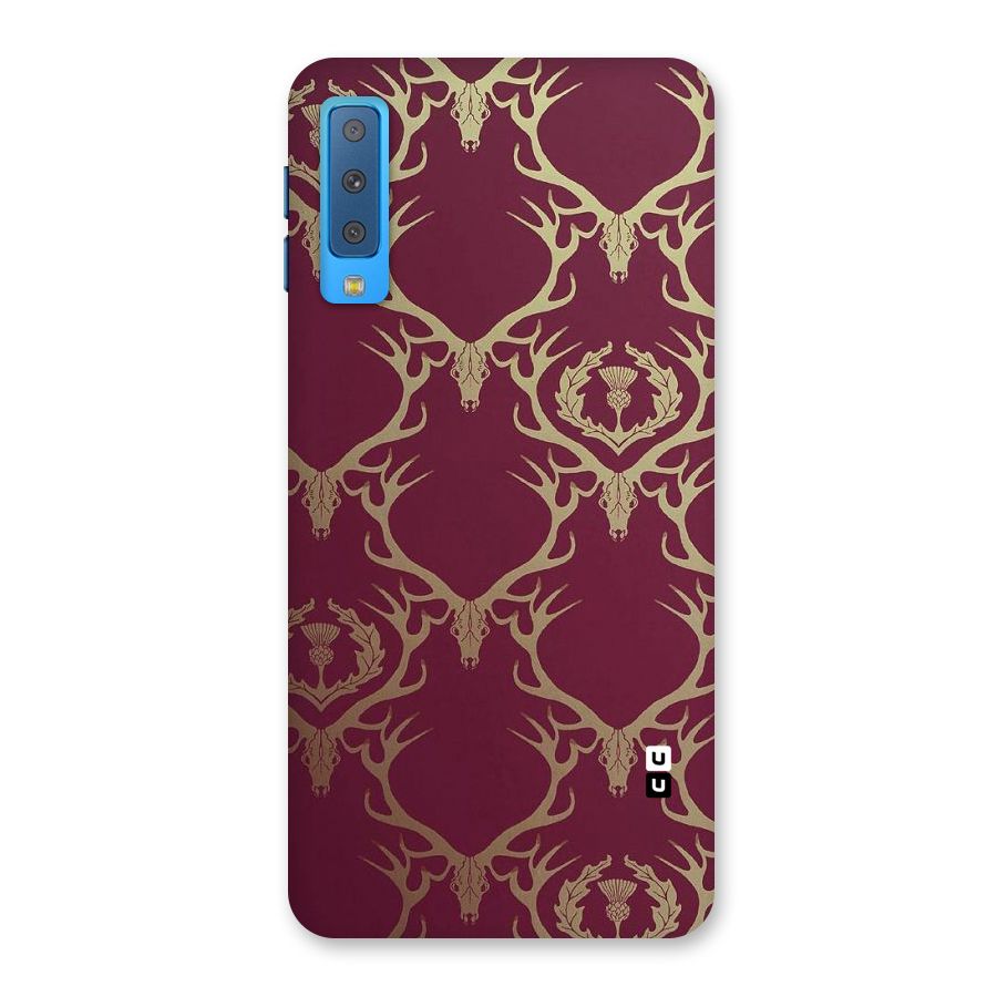 Golden Bull Design Back Case for Galaxy A7 (2018)
