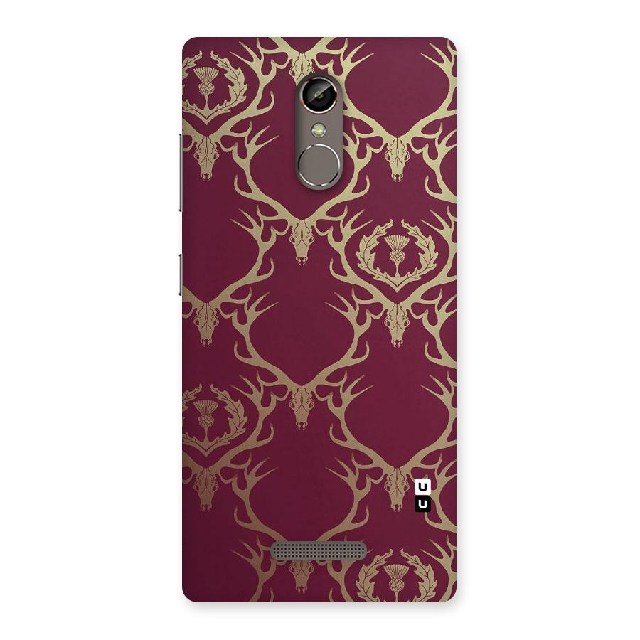 Golden Bull Design Back Case for Gionee S6s