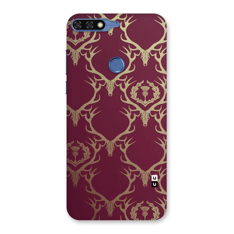 Golden Bull Design Back Case for Honor 7C