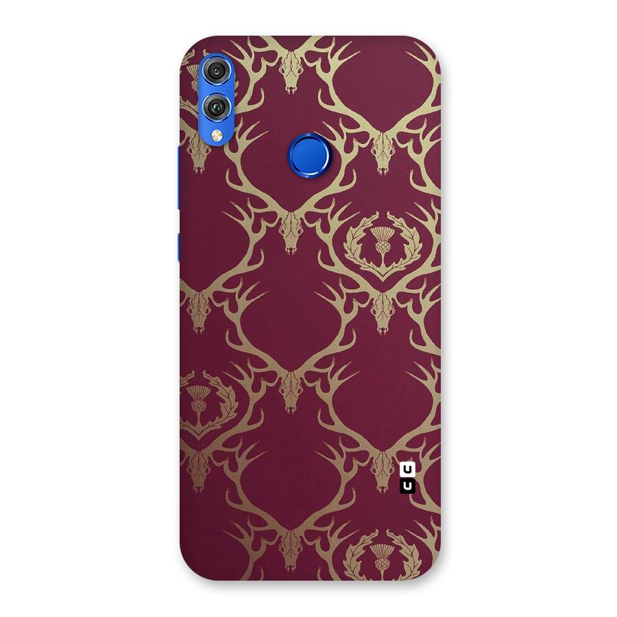 Golden Bull Design Back Case for Honor 8X