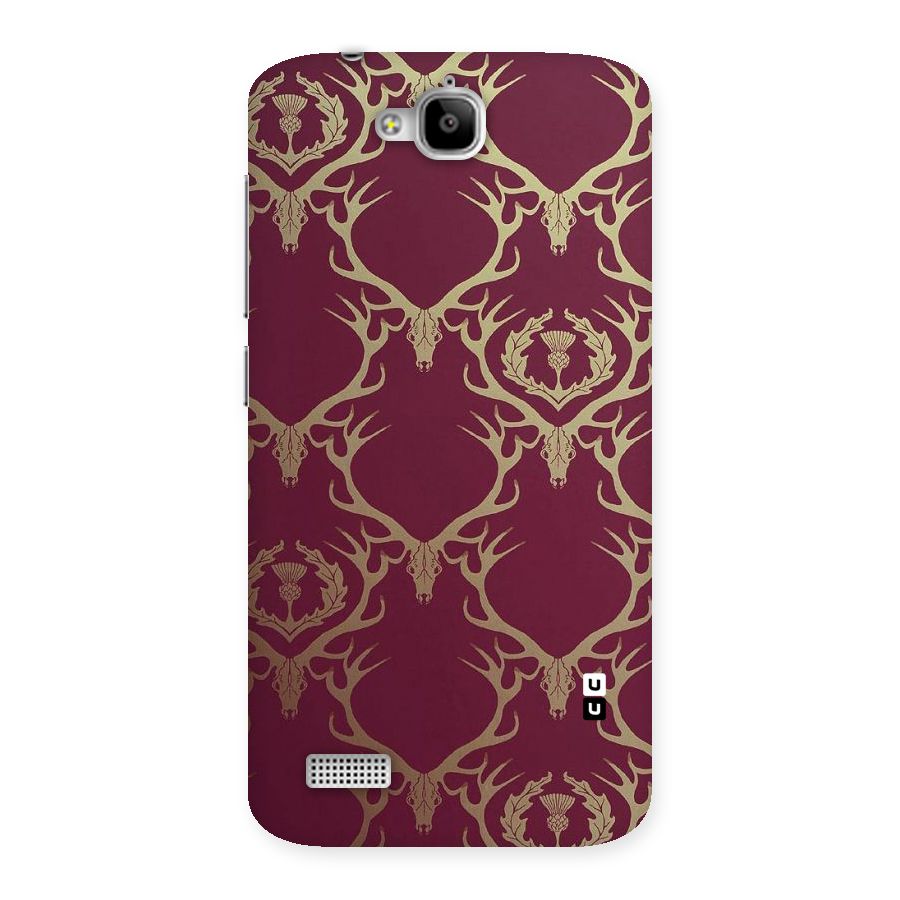 Golden Bull Design Back Case for Honor Holly
