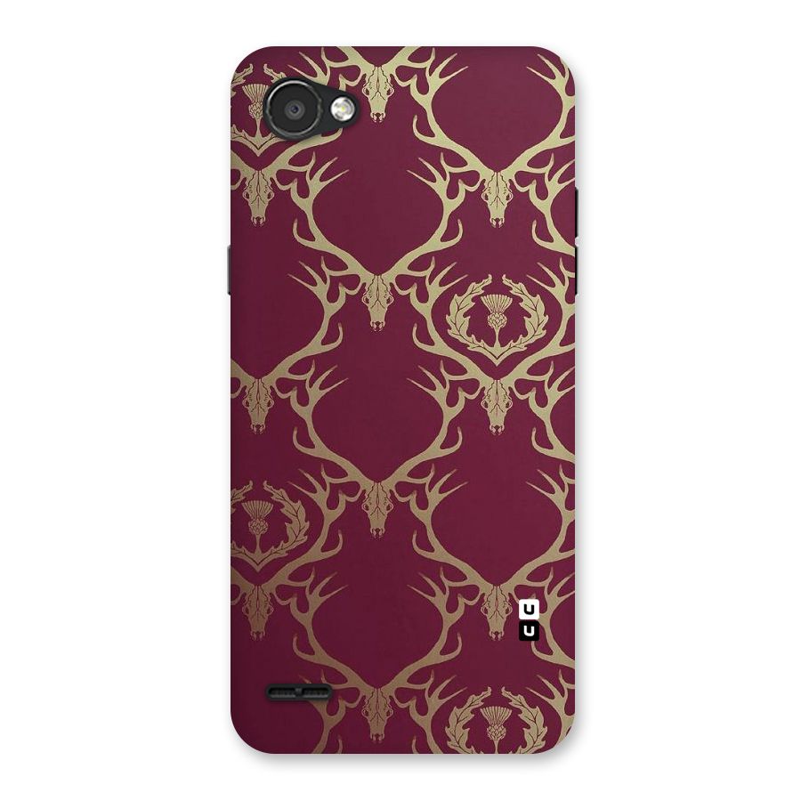 Golden Bull Design Back Case for LG Q6