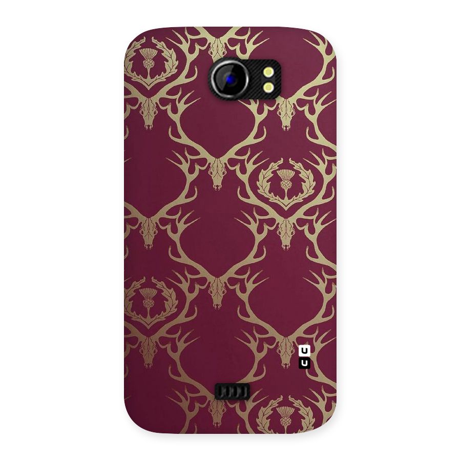 Golden Bull Design Back Case for Micromax Canvas 2 A110