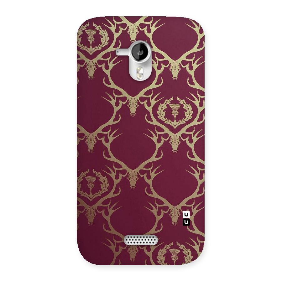 Golden Bull Design Back Case for Micromax Canvas HD A116