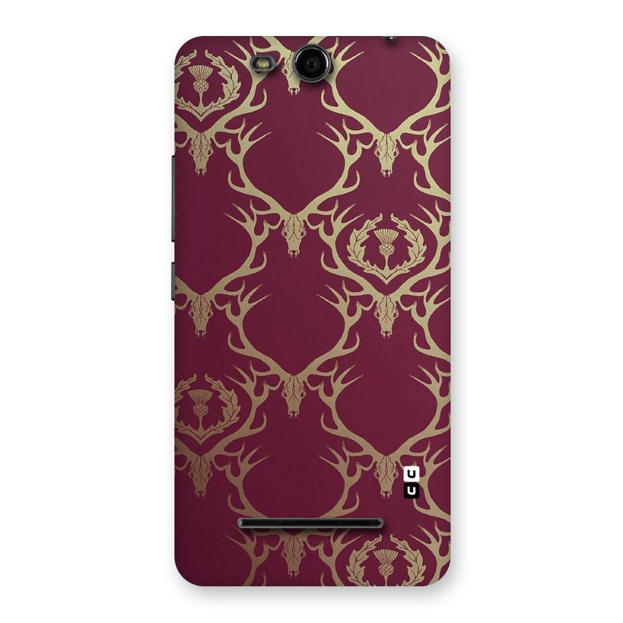 Golden Bull Design Back Case for Micromax Canvas Juice 3 Q392