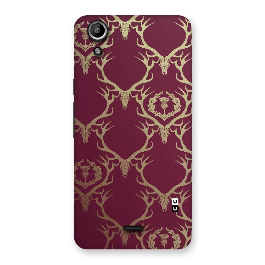 Golden Bull Design Back Case for Micromax Canvas Selfie Lens Q345