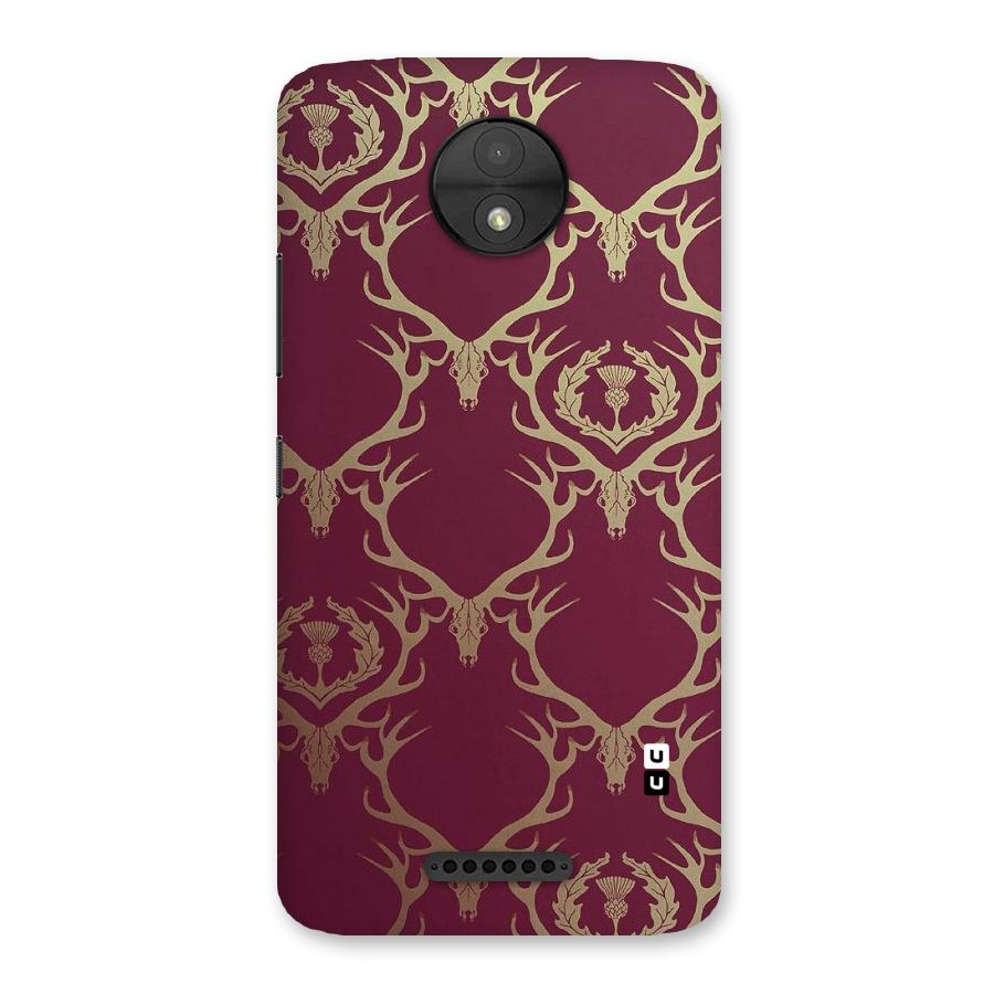 Golden Bull Design Back Case for Moto C