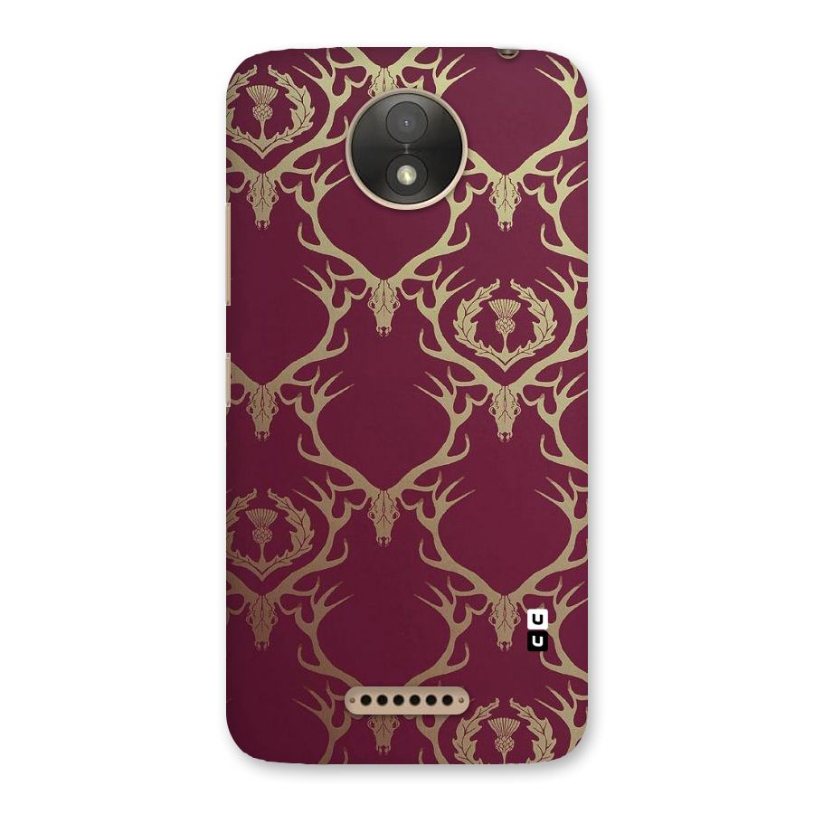 Golden Bull Design Back Case for Moto C Plus