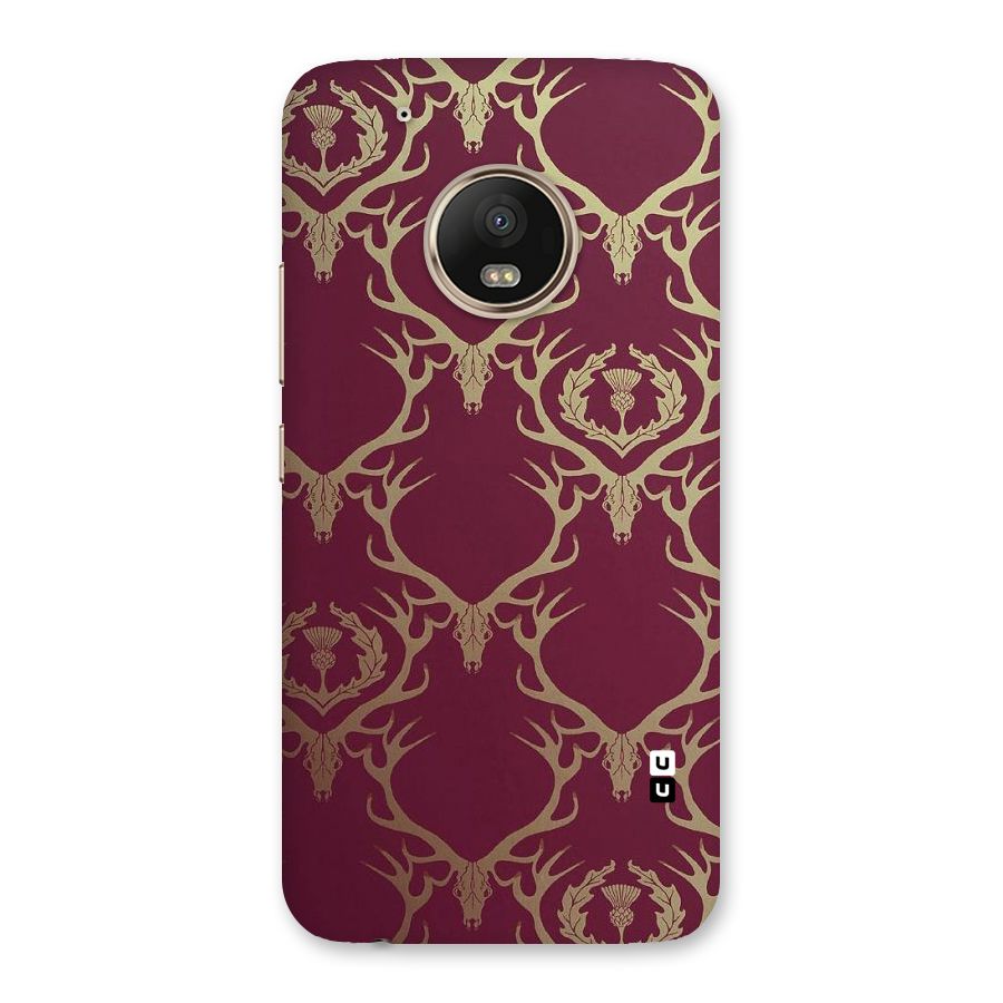 Golden Bull Design Back Case for Moto G5 Plus