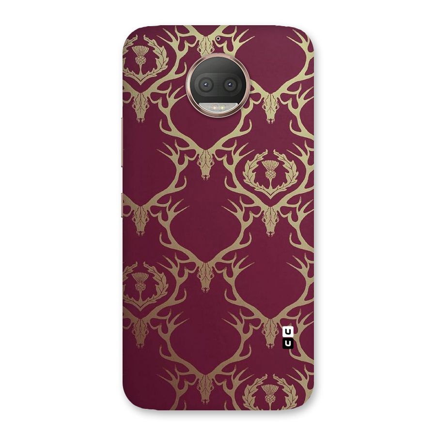 Golden Bull Design Back Case for Moto G5s Plus
