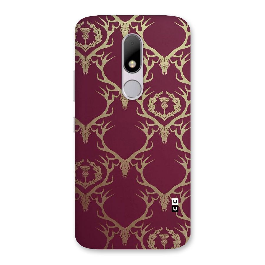 Golden Bull Design Back Case for Moto M