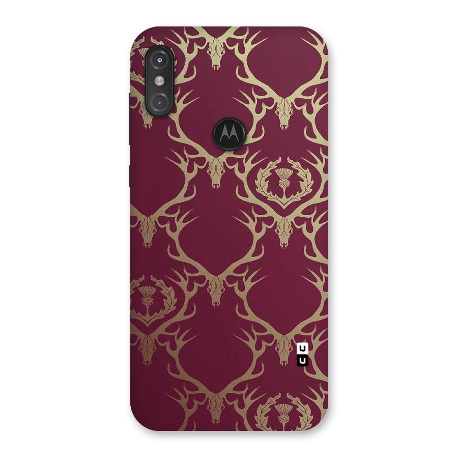 Golden Bull Design Back Case for Motorola One Power
