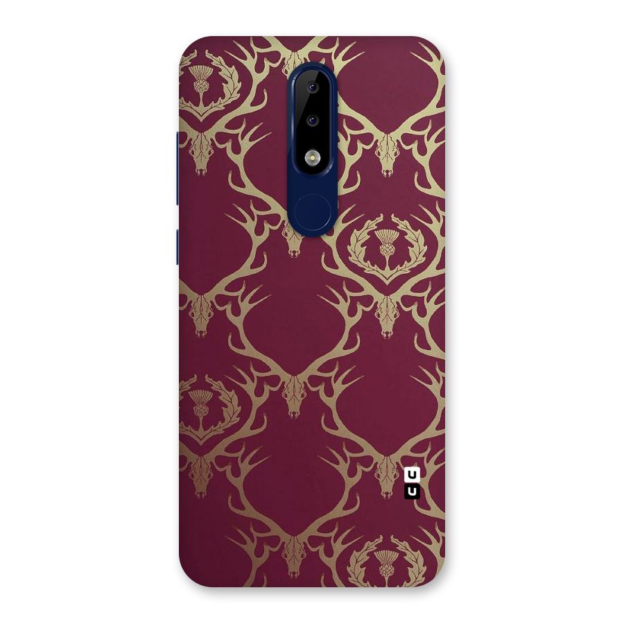 Golden Bull Design Back Case for Nokia 5.1 Plus