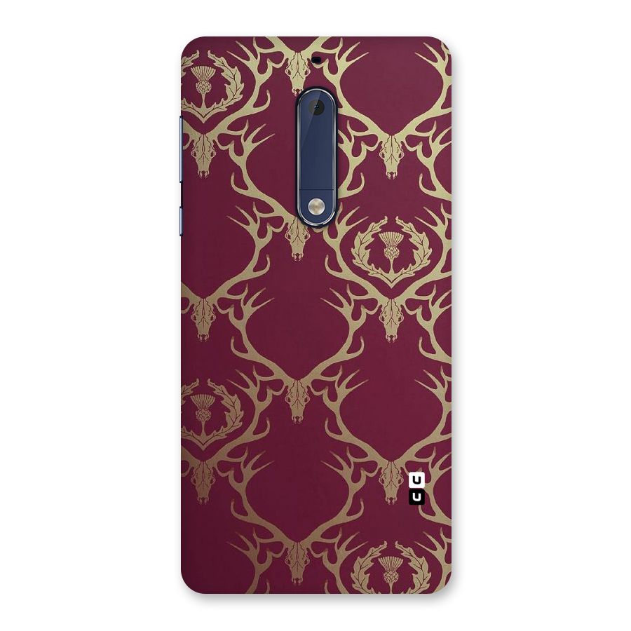 Golden Bull Design Back Case for Nokia 5