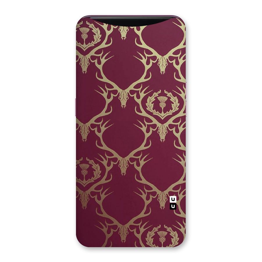 Golden Bull Design Back Case for Oppo Find X