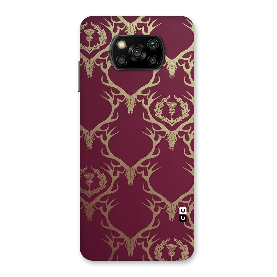 Golden Bull Design Back Case for Poco X3