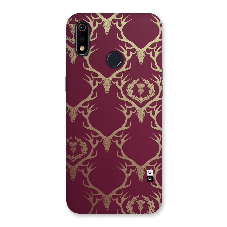 Golden Bull Design Back Case for Realme 3i