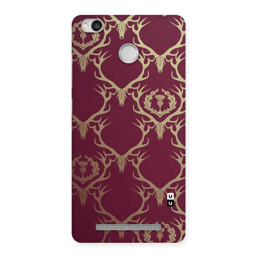 Golden Bull Design Back Case for Redmi 3S Prime