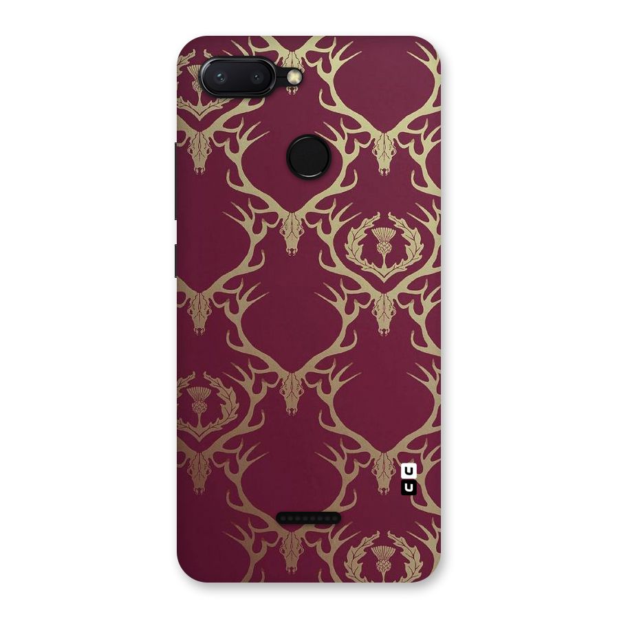 Golden Bull Design Back Case for Redmi 6