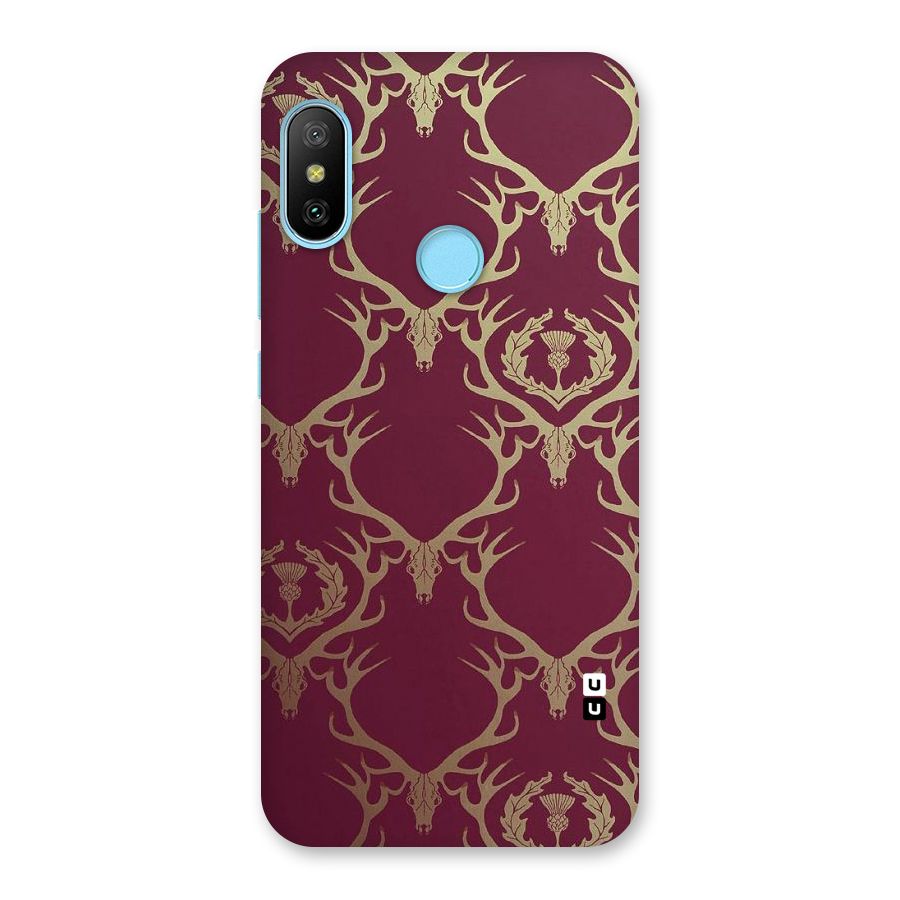 Golden Bull Design Back Case for Redmi 6 Pro