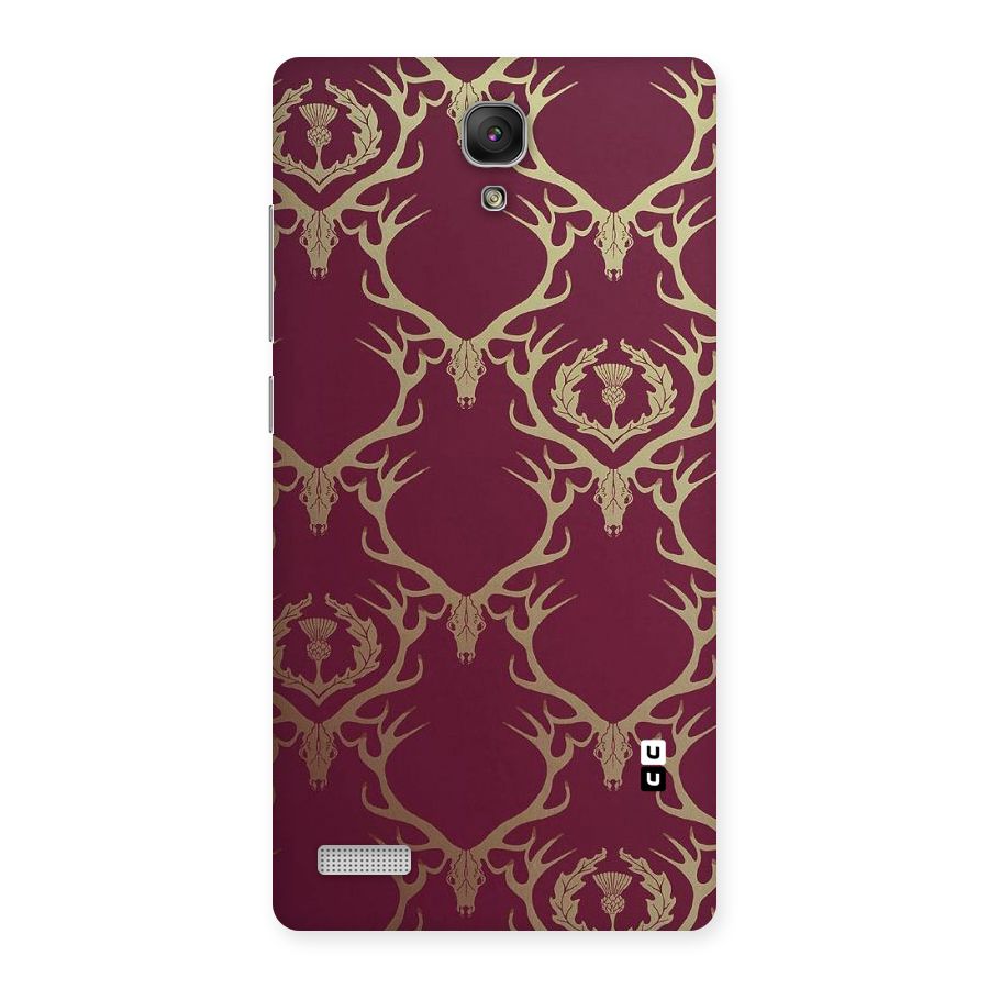 Golden Bull Design Back Case for Redmi Note Prime