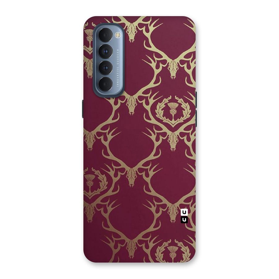 Golden Bull Design Back Case for Reno4 Pro