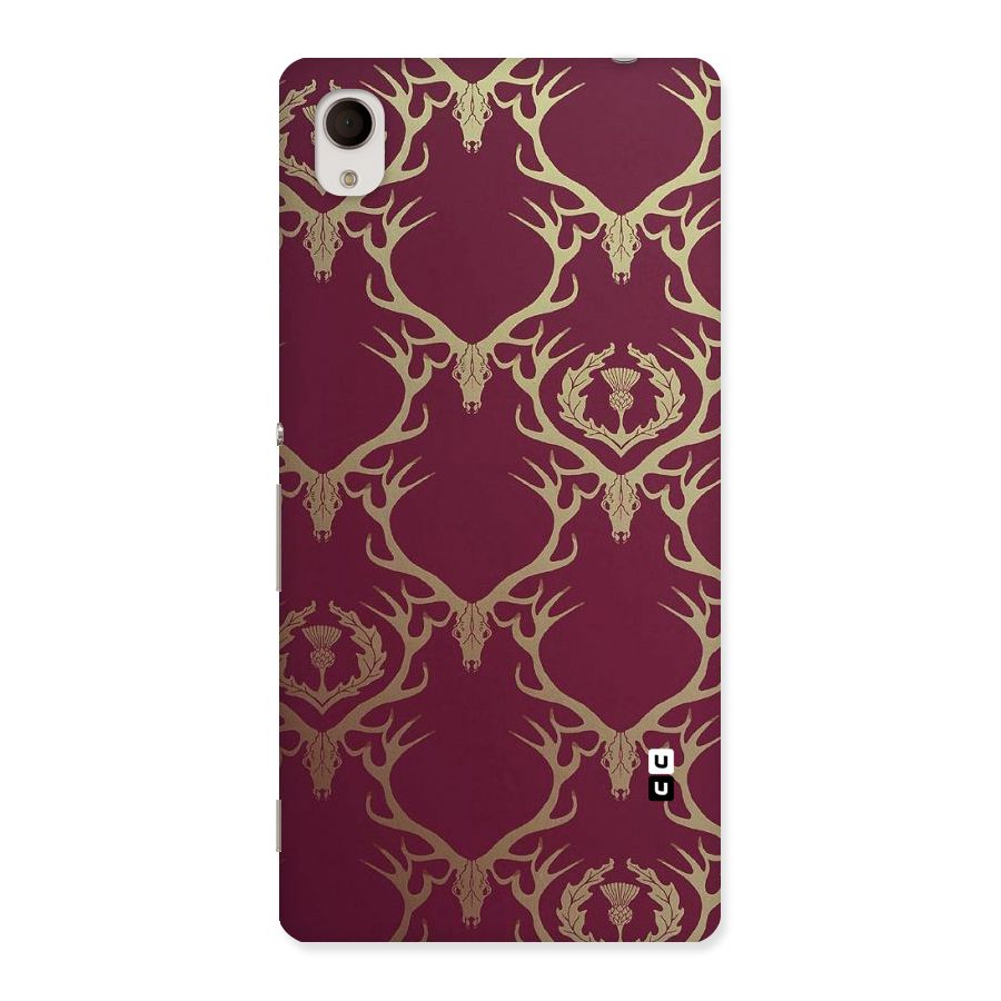 Golden Bull Design Back Case for Xperia M4 Aqua