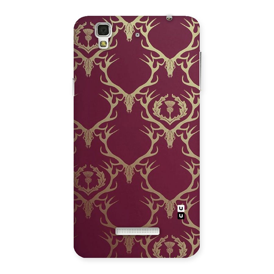 Golden Bull Design Back Case for Yu Yureka