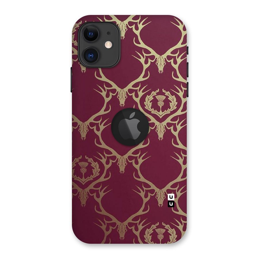 Golden Bull Design Back Case for iPhone 11 Logo Cut