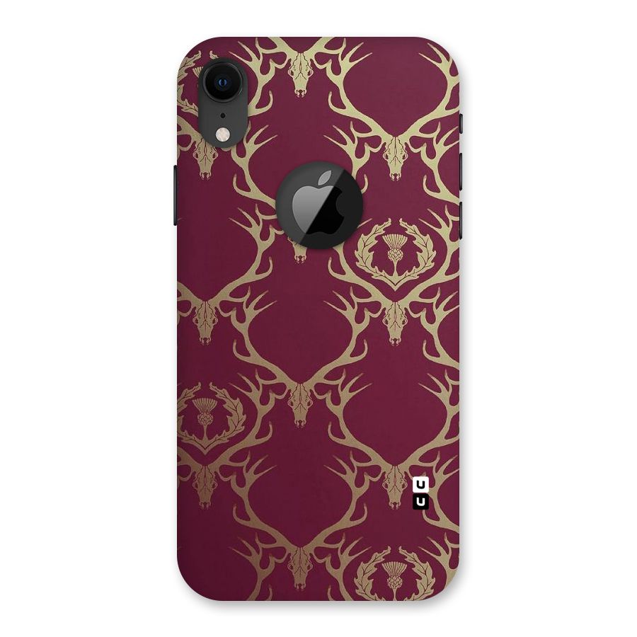 Golden Bull Design Back Case for iPhone XR Logo Cut