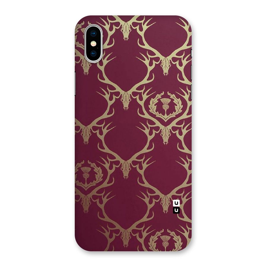 Golden Bull Design Back Case for iPhone XS
