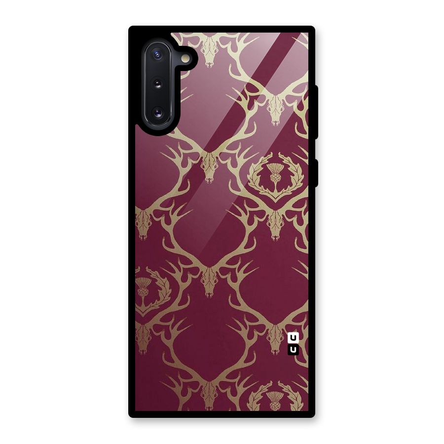 Golden Bull Design Glass Back Case for Galaxy Note 10