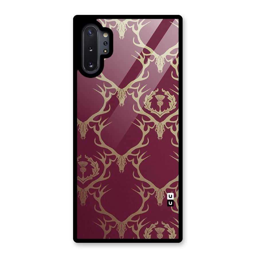 Golden Bull Design Glass Back Case for Galaxy Note 10 Plus