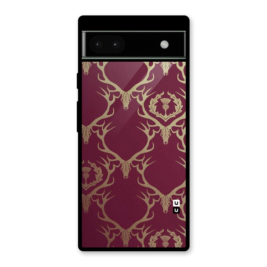 Golden Bull Design Glass Back Case for Google Pixel 6a