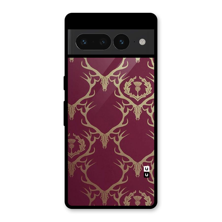 Golden Bull Design Glass Back Case for Google Pixel 7 Pro