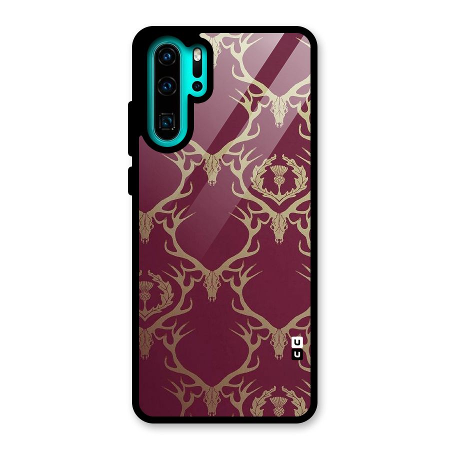Golden Bull Design Glass Back Case for Huawei P30 Pro