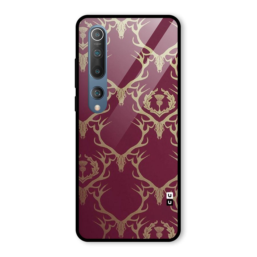 Golden Bull Design Glass Back Case for Mi 10