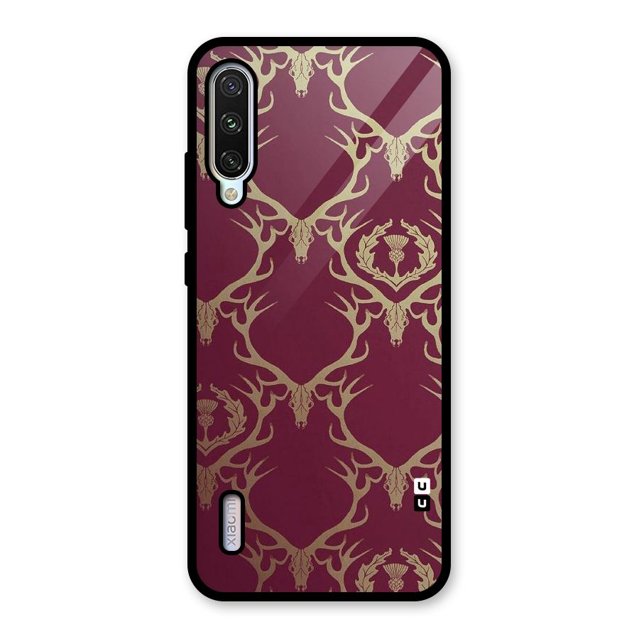 Golden Bull Design Glass Back Case for Mi A3