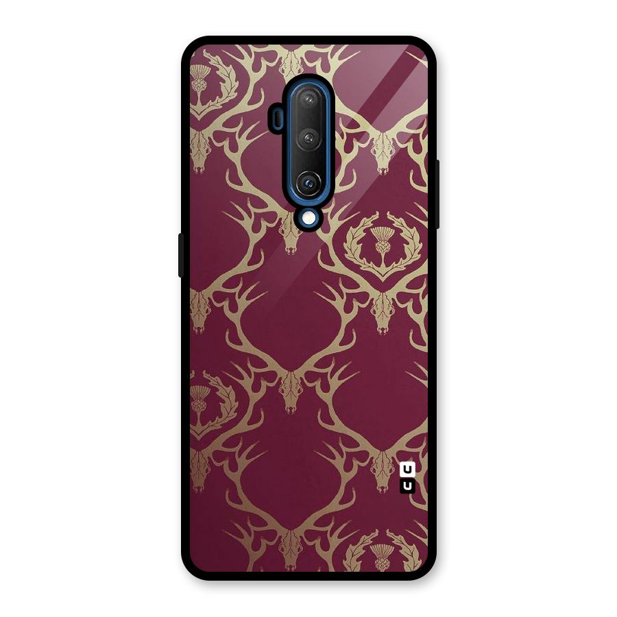 Golden Bull Design Glass Back Case for OnePlus 7T Pro