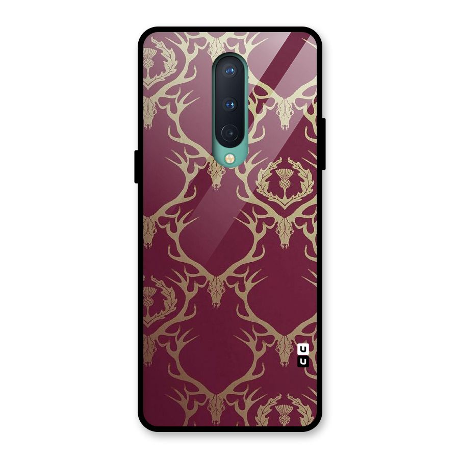Golden Bull Design Glass Back Case for OnePlus 8