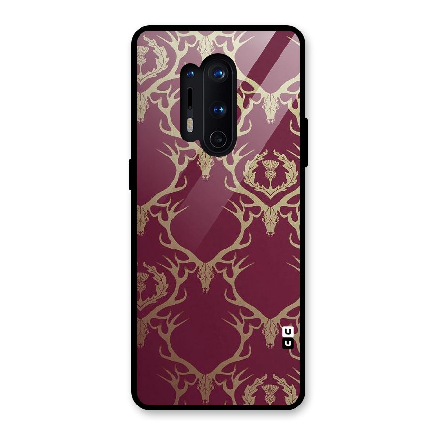 Golden Bull Design Glass Back Case for OnePlus 8 Pro