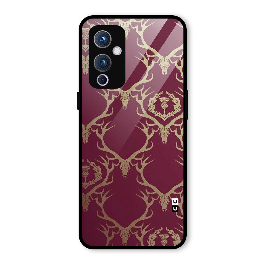 Golden Bull Design Glass Back Case for OnePlus 9