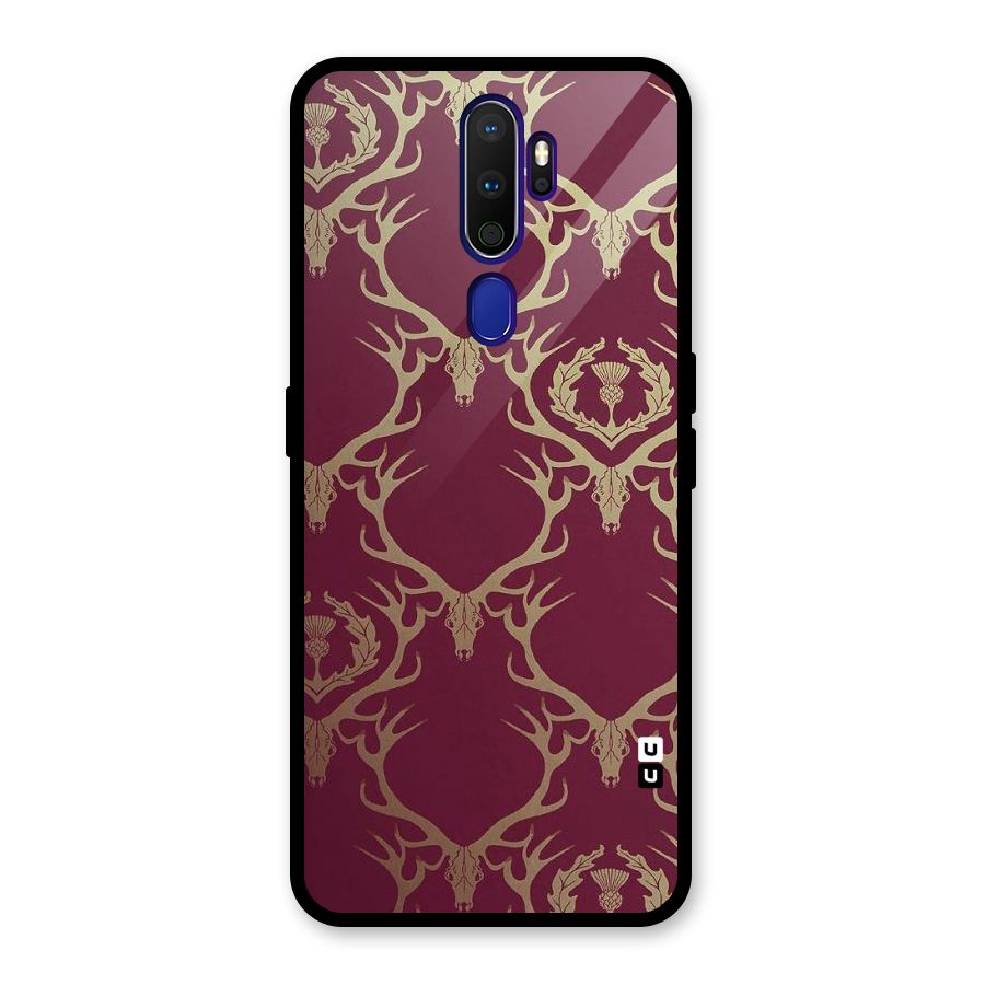 Golden Bull Design Glass Back Case for Oppo A9 (2020)